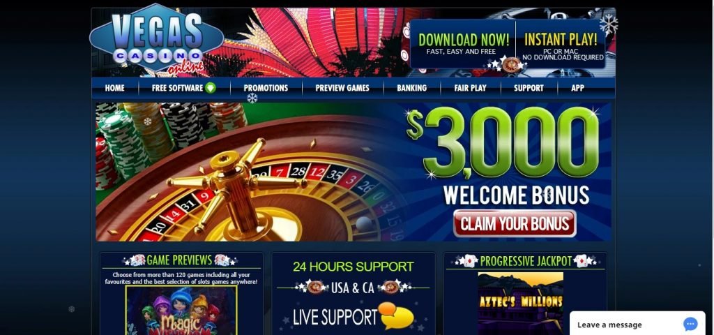 Обзор онлайн казино Vegas casino online