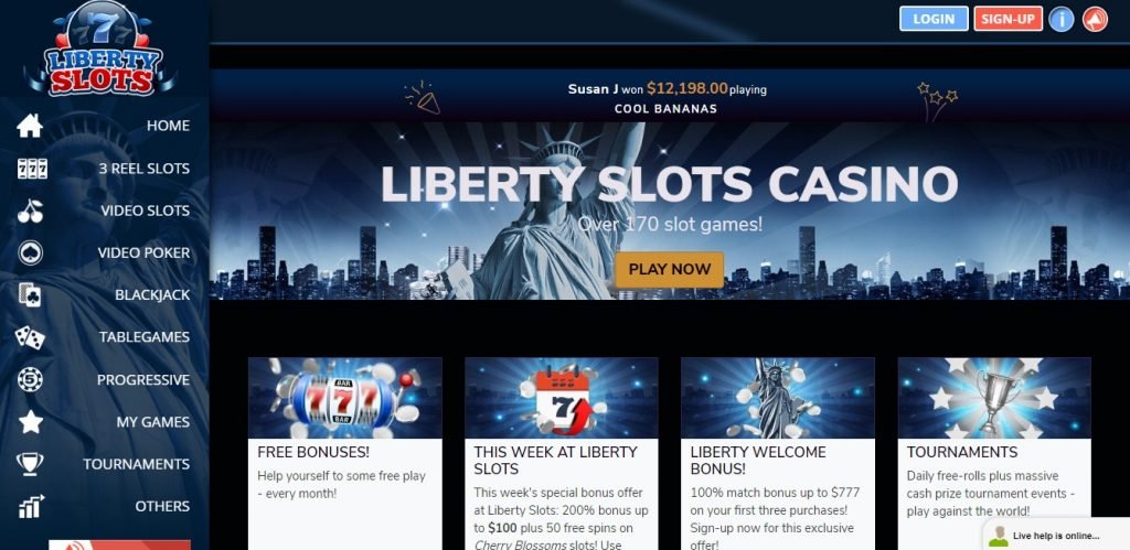 Обзор онлайн казино Liberty Slots Casino