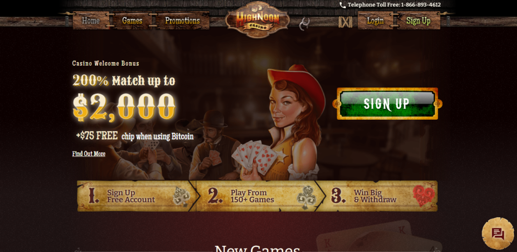 Обзор онлайн казино High Noon Casino